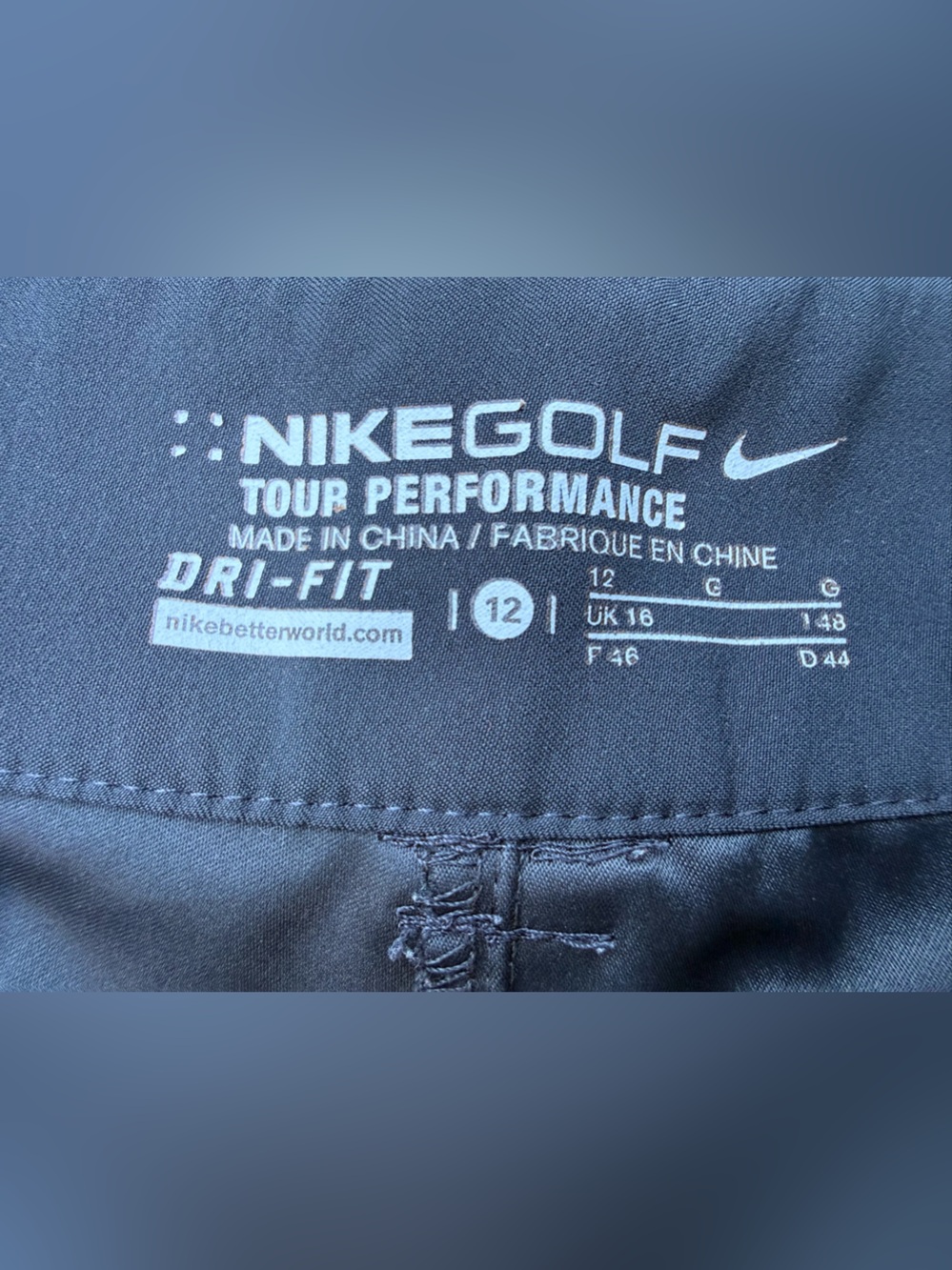 Nike Slate Blue Performance Golf Pants with Subtle Swoosh - Picture 3 of 4